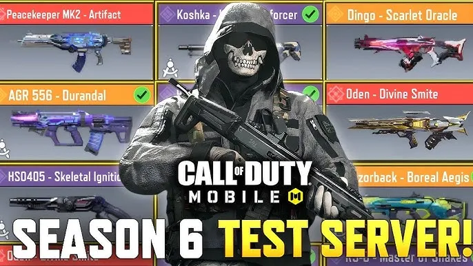 cod mobile season 6 test server