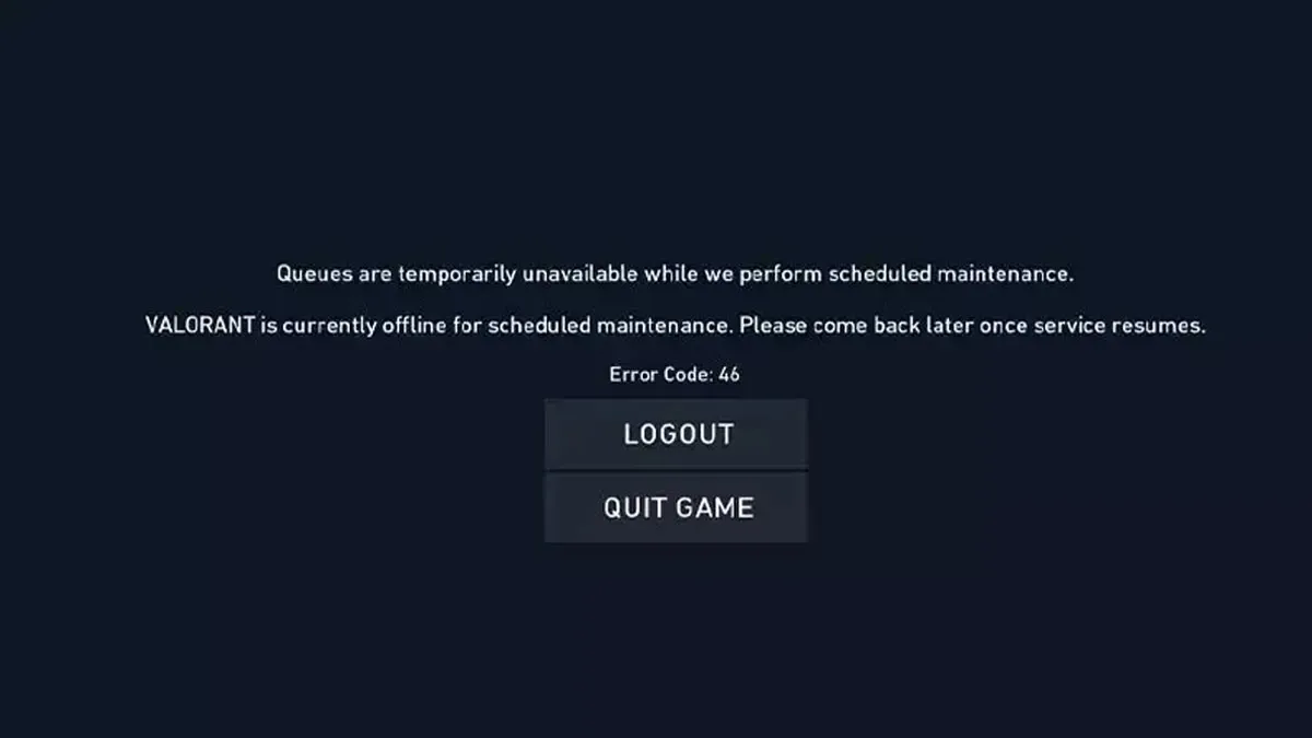 Are you getting the VAL 46 error code in Valorant? This error code is caused by platform downtime, which means that the servers are currently undergoing maintenance. In this article, we will explain what the VAL 46 error code is, why you are getting it, and how to fix it.